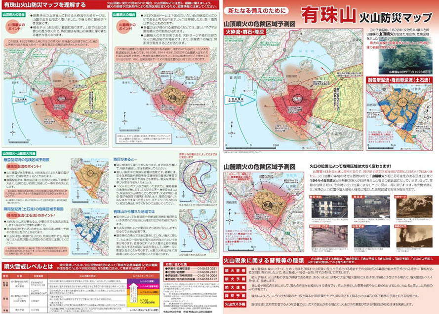 有珠山火山防災マップ
